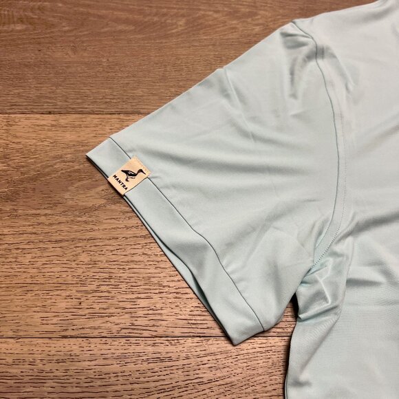 New Mantra Polo Shirt Men XL Glacial Blue Golf Performance Point Collar NWT - Picture 2 of 8